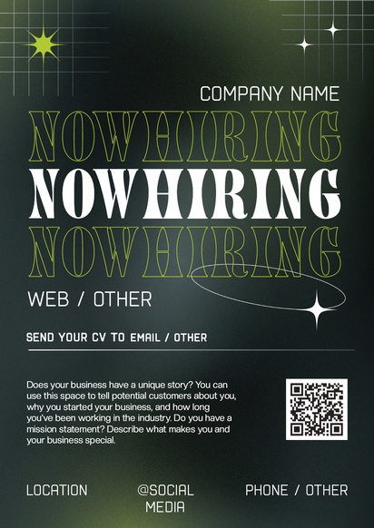 Design Preview for Design Gallery: Recruiting & Temporary Agencies Posters, A2 (420 x 594 mm) 