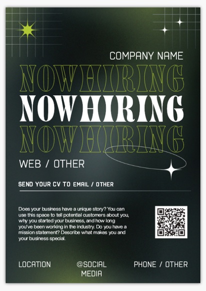 Design Preview for Design Gallery: Recruiting & Temporary Agencies Foam Boards, A2 (420 x 594 mm)