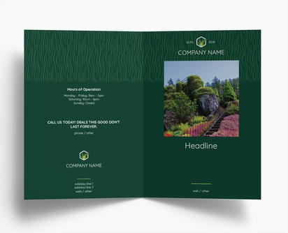 Design Preview for Design Gallery: Landscaping & Gardening Folded Leaflets, Bi-fold A4 (210 x 297 mm)
