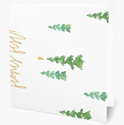 Designvorschau für Designgalerie: Weihnachtskarten Jahreszeiten, 14 cm x 14 cm  Klappformat