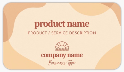 Design Preview for Design Gallery: Tanning Salons Product Labels on Sheets, Rounded Rectangle 8.7 x 4.9 cm
