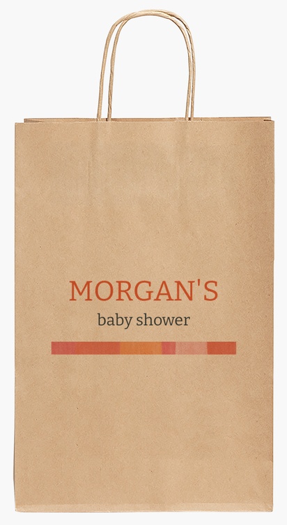 Design Preview for Design Gallery: Baby Shower Paper Bags, 35.5 x 24 x 12 cm