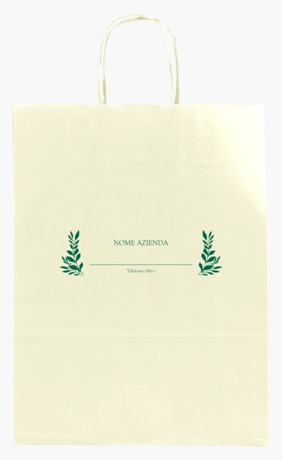 Anteprima design per Galleria di design: sacchetti di carta stampa monocolore per fiori e foglie, M (26 x 11 x 34.5 cm)
