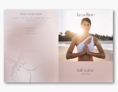 Design Preview for Design Gallery: Personal Training Custom Brochures, 11" x 17" Bi-fold