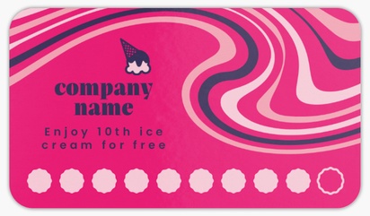 Design Preview for Ice Cream & Food Trucks Rounded Corner Business Cards Templates, Standard (3.5" x 2")