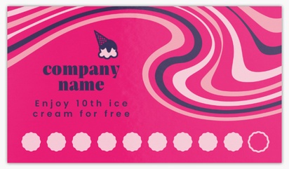 A loyalty card bold pink design