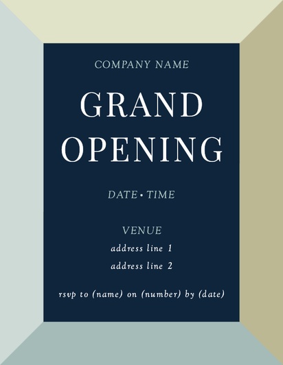Design Preview for Templates for Modern & Simple Invitations and Announcements , Flat 10.7 x 13.9 cm