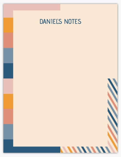 Design Preview for Patterns & Textures Notepads Templates, 4" x 5.5"