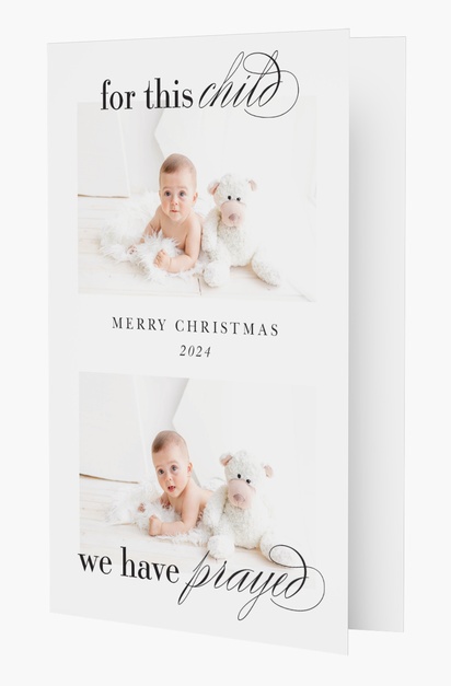 Design Preview for Personalised Christmas Cards, Rectangular 18.2 x 11.7 cm