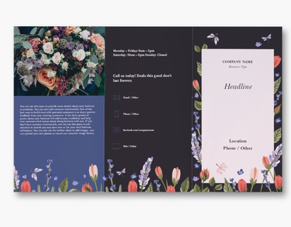 A event planner small business blue gray design for Floral with 1 uploads