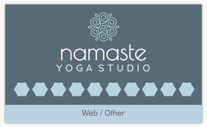 Design Preview for Design Gallery: Yoga & Pilates Loyalty Cards, Standard (91 x 55 mm)