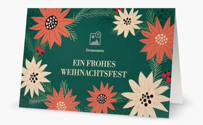 Designvorschau für Designgalerie: Weihnachtskarten Religiös, 18.2 x 11.7 cm  Klappformat
