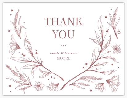 Design Preview for Thank you cards templates, Flat