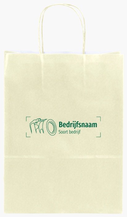 Voorvertoning ontwerp voor Ontwerpgalerij: Fotografie Effen kleur papieren tassen, S (22 x 10 x 29 cm)