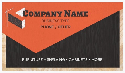 Design Preview for Design Gallery: Carpentry & Woodworking Natural Textured Business Cards