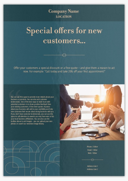 Design Preview for Design Gallery: Financial Planning Flyers & Leaflets,  No Fold/Flyer A3 (297 x 420 mm)