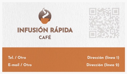 Un fidelización de clientes café diseño blanco naranja