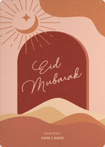 Design Preview for Design Gallery: Eid Greeting Cards, 11.7 x 18.2 cm Flat