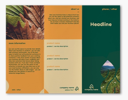 Design Preview for Design Gallery: Environmental & Energy Custom Brochures, 8.5" x 11" Z-fold