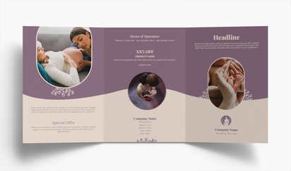 Design Preview for Design Gallery: Pregnancy & Childbirth Folded Leaflets, Tri-fold A5 (148 x 210 mm)