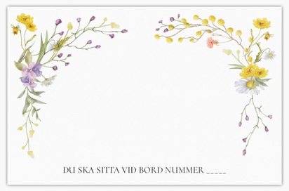 Förhandsgranskning av design för Designgalleri: Blommor Bordsplaceringskort