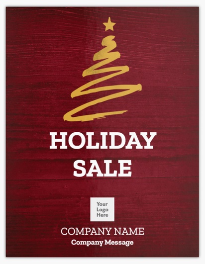 A holiday sale business holiday red brown design for Holiday with 1 uploads