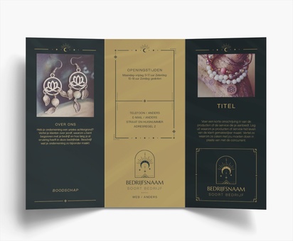 Voorvertoning ontwerp voor Ontwerpgalerij: Religieus en spiritueel Folders, Drieluik DL (99 x 210 mm)