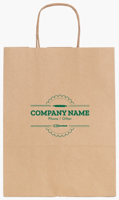 Design Preview for Design Gallery: Modern & Simple Single-Colour Paper Bags, S (22 x 10 x 29 cm)