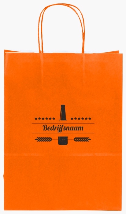 Voorvertoning ontwerp voor Ontwerpgalerij: Bars Effen kleur papieren tassen, S (22 x 10 x 29 cm)