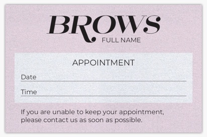 Design Preview for Design Gallery: Waxing & Hair Removal Pearl Business Cards