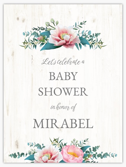 A baby rustic white gray design for Floral