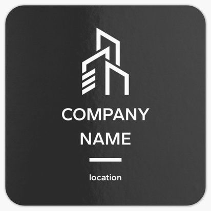 Design Preview for Urban Planning Rounded Corner Business Cards Templates, Square (2.5" x 2.5")
