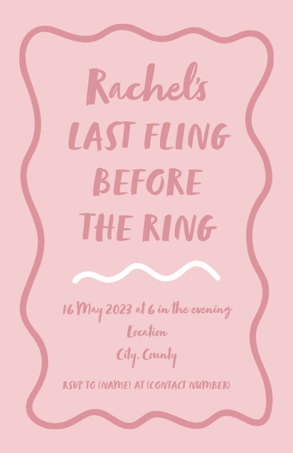 Design Preview for Templates for Fun & Whimsical Invitations and Announcements , Flat 11.7 x 18.2 cm