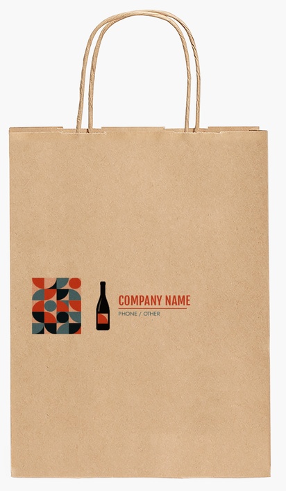 Design Preview for Design Gallery: Restaurants Paper Bags, 27.5 x 20.5 x 11 cm