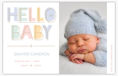 A hello baby fun text white gray design for Type with 1 uploads