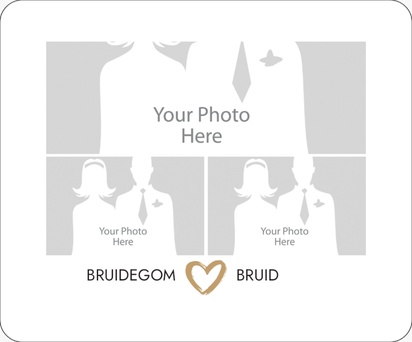 Voorvertoning ontwerp voor Ontwerpgalerij: Bruiloft Muismat met foto