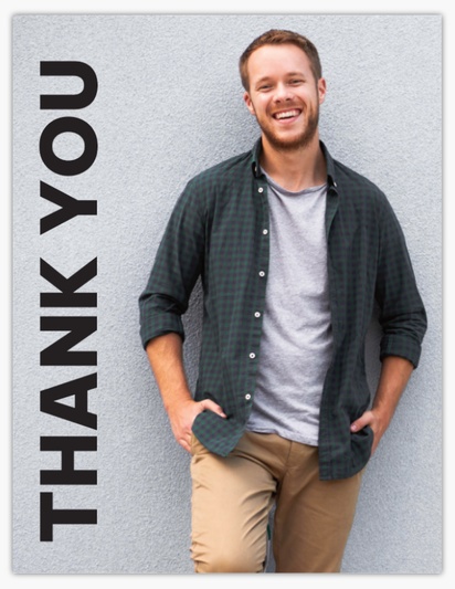 Design Preview for Thank you cards templates, Flat