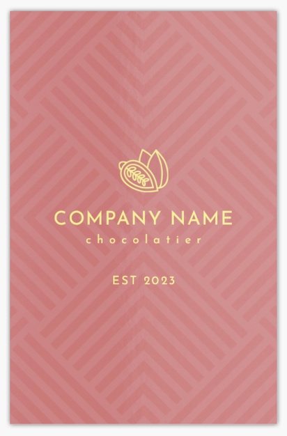 Design Preview for Design Gallery: Sweet Shops Metallic Business Cards