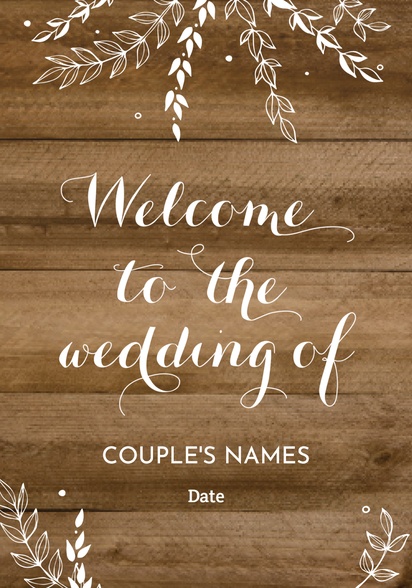 Design Preview for Wedding Signs Foam Boards