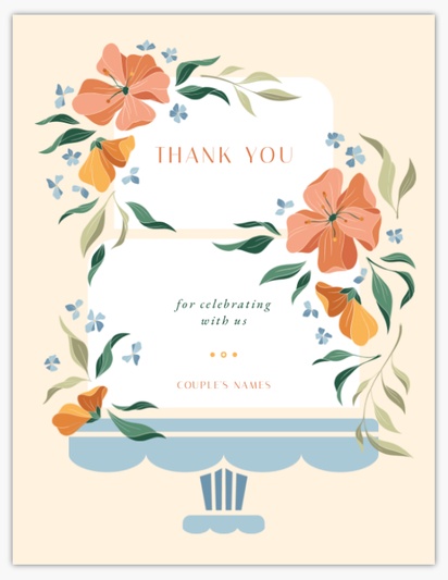 Design Preview for Design Gallery: Elegant Thank You Cards, Flat