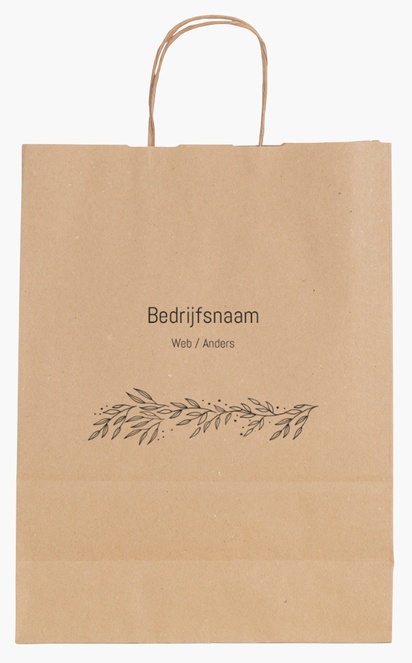 Voorvertoning ontwerp voor Ontwerpgalerij: Effen kleur papieren tassen, M (26 x 11 x 34.5 cm)