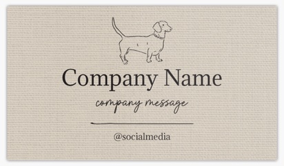 Design Preview for Pet Sitting & Dog Walking Glossy Business Cards Templates, Standard (3.5" x 2")