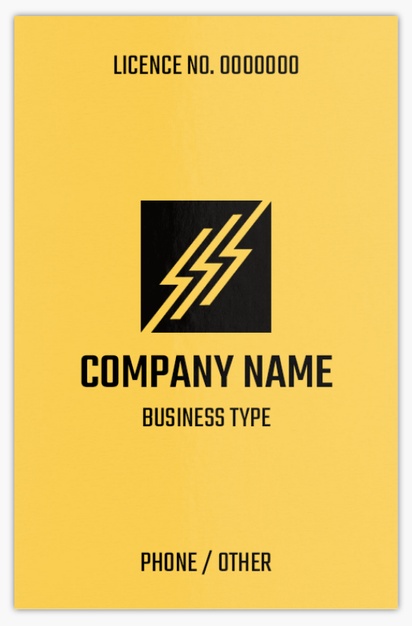 Design Preview for Design Gallery: Electricians Metallic Business Cards
