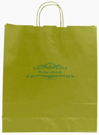 Anteprima design per Galleria di design: sacchetti di carta stampa monocolore per fascino rustico, L (36 x 12 x 41 cm)