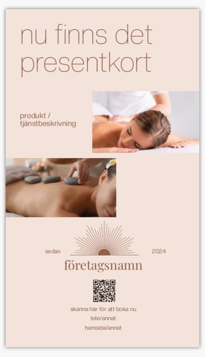 Förhandsgranskning av design för Designgalleri: Massage & friskvård Roll-ups, 118 x 206 cm Ekonomi
