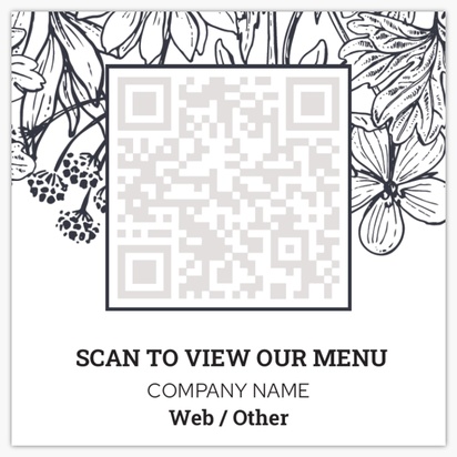 Design Preview for Design Gallery: cafes and restaurants Standard Business Cards, Square (65 x 65 mm)