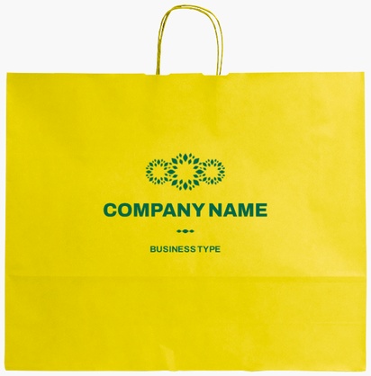 Design Preview for Design Gallery: Marketing & Communications Single-Colour Paper Bags, XL (54 x 14 x 45 cm)