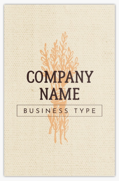 Design Preview for Design Gallery: Farmers Market Metallic Business Cards