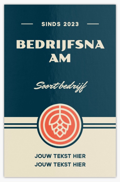 Voorvertoning ontwerp voor Ontwerpgalerij: Bier, wijn en sterkedrank Glossy visitekaartjes