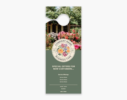 Design Preview for Design Gallery: Floral Door Hangers, Small